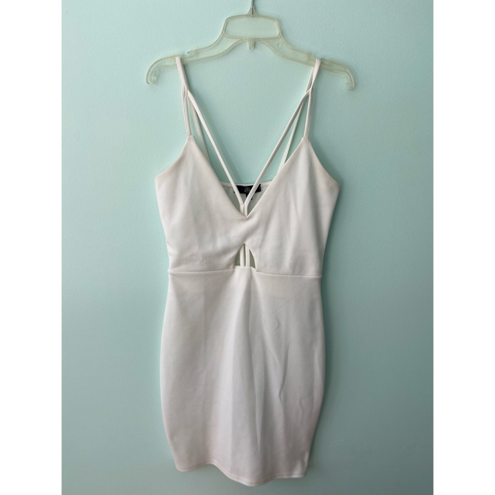 White missguided mini dress